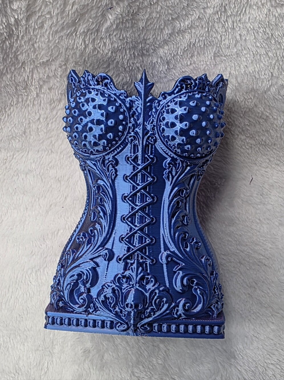 Decorative Gothic Corset Makeup Beush Pencil Holder - Picture 2 of 8
